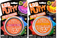 Lab Putty-Color Changing Putty (2 Putty Assorted) by JA-RU. Heat Sensitive Slime Fidget Toys for Kids and Adults. Stress Therapy Putty Sensory Slime. Silly Crazy Color Changing Toys. 9576-2