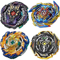 HUXICUI 4-Pieces Bey Battle Burst Gyro Attack Blades Metal, High Performance Battling Top Burst Battle Toys Set, Birthday Party Best Toys Gifts for Boys Kids Children Age 8+