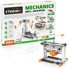 Load image into Gallery viewer, Engino Discovering STEM Mechanics Gears &amp; Worm Drives | 12 Working Models | Illustrated Instruction Manual | Theory &amp; Facts | Experimental Activities | STEM Construction Kit
