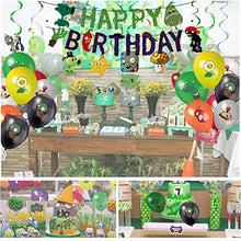 Load image into Gallery viewer, PVSZ Plants Play Game Theme Party Supplies Plants Decorations Set with HAPPY BIRTHDAY banner, Cake Topper, Zombies Hanging Swirl,PVSZ Zombies Balloon,Party Supplies Decor for Kids Birthday Party,78Pcs
