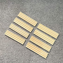 Load image into Gallery viewer, JUNWRROW Premium Pinewood Domino Racks/Trays - Set of 8 for Mexican Train Dominoes, Chickenfoot Dominoes and Other Domino Games - Dominoes NOT Included
