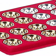 Load image into Gallery viewer, Bello Games Collezioni - Angelina 24K Gold/Silver Plated Backgammon Checkers from Italy
