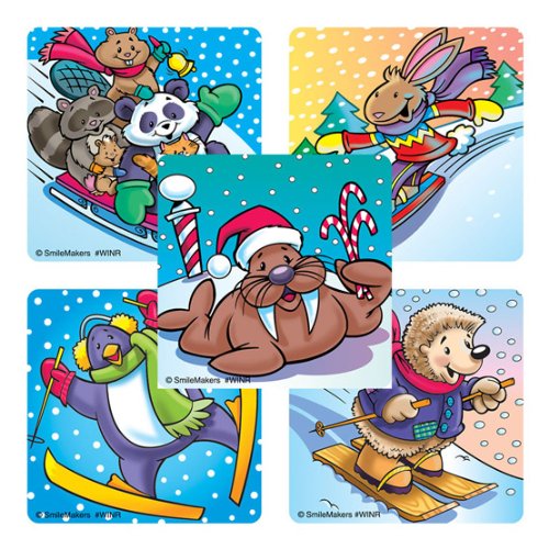 100 - Assorted Winter Stickers
