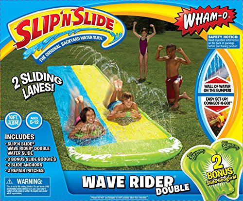 Wham-O Slip N Slide Wave Rider Double with 2 Slide Boogies