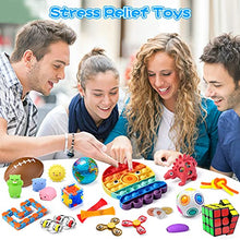Load image into Gallery viewer, Arscniek Sensory Fidget Toy Pack 30PCS Anxiety Stress Relief Fidget Toys for Kids Adult, Fidget Pack with Squishies Octopus &amp; Ice Cream Push Pop, Party Favors Classroom Rewards Gifts for Boys Girls
