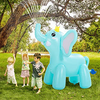 Inflatable Water Sprinkler for Kids ,Inflatable Elephant Water Toy,Lawn Sprinkler Toy for Toddles,Summer Outdoor Fun, Backyard Water Play Toy 48