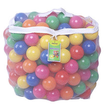 Load image into Gallery viewer, Click N&#39; Play Pack of 200 Phthalate Free BPA Free Crush Proof Plastic Ball, Pit Balls - 6 Bright Colors in Reusable and Durable Storage Mesh Bag with Zipper
