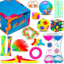 Load image into Gallery viewer, Sensory Fidget Toys Set, 17 Pcs. Sensory Toys Pack for Stress Relief ADHD Anxiety Autism for Kids and Adults, Infinity Cube Rainbow Puzzle Ball, Fidget Spinners,Fidget Bike Chain &amp; More
