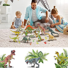 Load image into Gallery viewer, 20Pcs Dinosaur Toys for Boys, Gizmovine Realistic Dinosaurs Figures Toy Playset, Movable Educational Dinosaur Figures Including T-Rex, Triceratops, Velociraptor for 3 5 Year Old Kids Party Gifts
