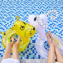 Load image into Gallery viewer, Adorable Tiger Pattern Thickened Swimming Ring Inflatable Sequins Water Playing Ring for Adult Summer
