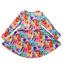 Load image into Gallery viewer, Rainbow Dog Dresses Matching Doll&amp;Girls Long Sleeve Birthday Gifts 4t 5t

