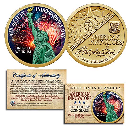 Independence Day July 4th - 2018 1st Release American Innovation $1 Dollar Coin