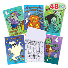 Load image into Gallery viewer, JOYIN 48 Pack Halloween Coloring Books in 6 Covers Halloween Treat Prizes Gifts for Kids Girls and Boys Party Favor Supplies
