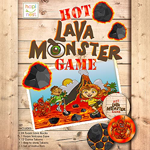 Hapinest Hot Lava Monster Floor Game for Kids Ages 3 4 5 6 7 8 Years and Up