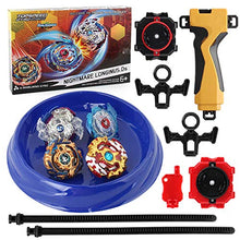 Load image into Gallery viewer, NIN Bay Battle Burst Avatar Attack Battle Set with Two String Launcher and Grip Starter Set
