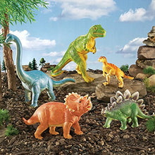 Load image into Gallery viewer, Learning Resources Jumbo Dinosaurs, T-Rex, Brachiosaurus, Stegosaurus, Triceratops, and Raptor, 5 Pieces, Ages 3+
