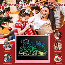 Load image into Gallery viewer, FVEREY LCD Writing Tablet 15 inch Colorful Doodle Boards Drawing Tablet for Kids, Etch a Sketch Boogie Board Drawing Pad,Children&#39;s Day Christmas Birthday Toys Gift for 3 4 5 6 7 8 Year Old Girls Boys
