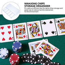 Load image into Gallery viewer, Kisangel Mahjong Chips Box Clear Mahjong Tiles Poker Chips Empty Holder Container DIY Mahjong Game Accessories for Adults Children
