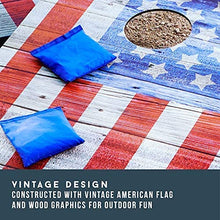 Load image into Gallery viewer, Hammer + Axe Bean Bag Cornhole Set Game American Flag Edition Includes- 8 Bean Bags, Two Regulation Quality 4x2 Boards
