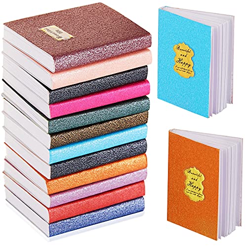 12 Pieces 1:12 Scale Miniatures Dollhouse Books Assorted Miniatures Books Dollhouse Mini Books Dollhouse Decoration Accessories Doll Toy Supplies (Golden Label Style)