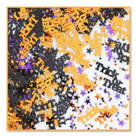 Beistle Trick or Treat Confetti, Orange/Black/Purple