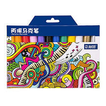 Load image into Gallery viewer, FairOnly 12/24 Color Fineliner Pen Set Fine Line Colored Sketch Arts Drawing Marker Pens for Bullet Graffiti Painting 12 Colors for Student Office Supplies
