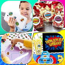 Load image into Gallery viewer, 480 Superhero Boom Stickers Boom Goodie Bags Gifts Bags Anime Theme Stickers Party Favors Reward for Kids for Book Phone Car Bike Scrapbook 1.5
