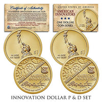 American Innovation State $1 Dollar Coin 2018 1st Release 2-Coin Set P & D Mints