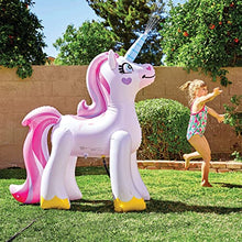 Load image into Gallery viewer, 63 Inflatable Unicorn Yard Sprinkler, Inflatable Water Toy, Summer Outdoor Fun, Lawn Sprinkler Toy for Kids
