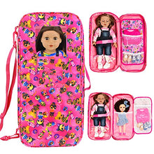 Load image into Gallery viewer, Ecore Fun 18 inch Girl Doll Carry Bag Storage Bag Travel Case Doll Accessories Toy Carrier Case Organizer- with Multi-Pocket
