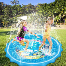 Load image into Gallery viewer, Mademax Upgraded 79&quot; Splash Pad, Sprinkler &amp; Splash Play Mat, Inflatable Summer Outdoor Sprinkler Pad Water Toys Fun for Children, Infants, Toddlers, Boys, Girls and Kids
