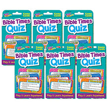 Load image into Gallery viewer, Trend Bible Times Quiz Challenge Cards, 6 Sets

