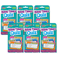 Trend Bible Times Quiz Challenge Cards, 6 Sets