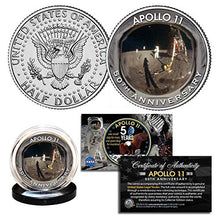 Load image into Gallery viewer, Apollo 11 50th Anniv of Moon Landing Golden Visor Iconic Image Genuine JFK Coin
