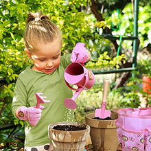 Load image into Gallery viewer, Jardineer Garden Set for Kids, Unique Toddler Gardening Set, Metal Kids Gardening Tools, 7Pcs Kids Garden Tools Combo Pack
