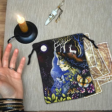 Load image into Gallery viewer, Nanyaciv Tarot Cloth Bag, Tarot Card Storage Bag, Velvet Printed Board Game Card Storage Bag, Double-Sided DigitalPrinting Tarot Gift Storage Bag for Tarot Card Enthusiasts
