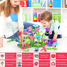Load image into Gallery viewer, Flower Garden Building Toys, 120 Pcs Build A Garden Toy Set for Girls Kids Age 3 4 5 6 7 Year Old Toddlers Boys, Educational Stem Toy Pretend Gardening Gifts for Birthday Christmas
