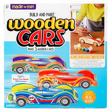 Load image into Gallery viewer, Made By Me Build &amp; Paint Your Own Wooden Cars by Horizon Group USA, DIY Wood Craft Kit &amp; Create Your Own Sand Art by Horizon Group USA, DIY Kit Includes 4 Sand Bottles &amp; 2 Pendent Bottles
