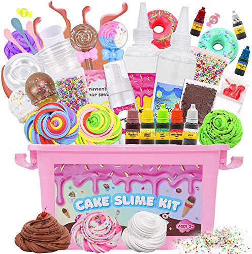 DIY Cake& Chocolate Donuts& ice Cream Dessert Theme Slime Kit for Kids Party Favors to Make Butter Cloud and Foam Slime, DIY Slime suppliers for Girls and Boys