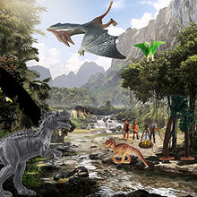 Load image into Gallery viewer, Prehistoric Dinosaur Ape Men Wildlife Animals Farm Toys Set 33PCS Realistic Figurines Tyrannosaurus Stegosaurus Brachiosaurus Triceratops Parasaurus Raptor for Toddlers
