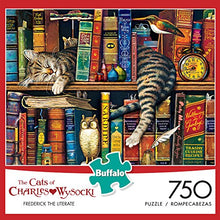 Load image into Gallery viewer, Buffalo Games - The Cats of Charles Wyoscki - Frederick The Literate - 750 Piece Jigsaw Puzzle
