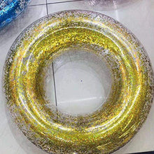 Load image into Gallery viewer, BESPORTBLE Swimming Ring, 1PC PVC Creative Sequin Inflatable Swim Ring Thickened Floating Row for Pool Lake Beach Adults Children Summer ( 90 Mixed Sequin )
