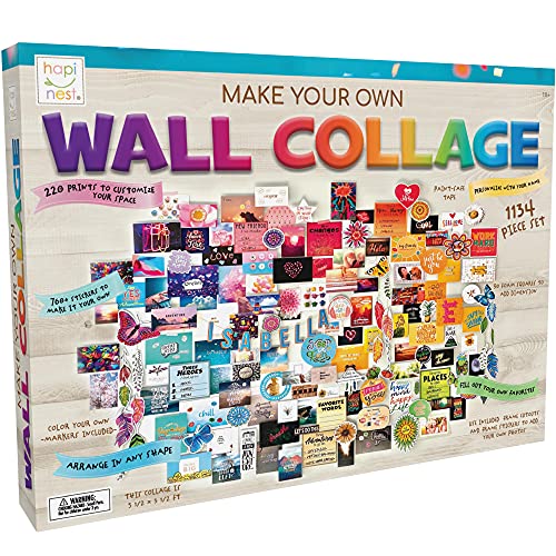 Hapinest DIY Wall Collage Picture Arts and Crafts Kit for Teen Girls Gifts Ages 10 11 12 13 14 Years Old and Up Bedroom Dorm Room Aesthetic Dcor