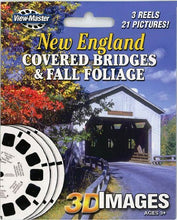 Load image into Gallery viewer, ViewMaster 3Reel Set - New England Covered Bridges &amp; Fall Foliage - 21 3D Images
