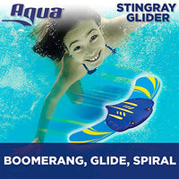 Aqua Stingray Underwater Glider, Swimming Pool Toy, Self-Propelled, Adjustable Fins, Travels up to 60 Feet, Dive and Retrieve Pool Toy