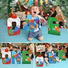 Load image into Gallery viewer, Gone Fishing Large One Letter Sign First Birthday The Big One Decoration Ideas O-Fishally One Party Cake Smash Mache Photo Prop Supplies
