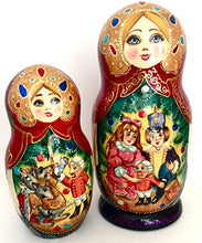 Load image into Gallery viewer, BuyRussianGifts Nutcracker Russian Nesting Doll Hand Painted 10 Piece Fairy Tale Unique Matryoshka Art Set
