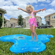Load image into Gallery viewer, BATURU Sprinkler Play Mat for Girls/Kids/,Splash Play Mat Cool Ocean Fountain,68&quot; Fun Octopus Sprinkler Toys for Kids Summer Outside Activities

