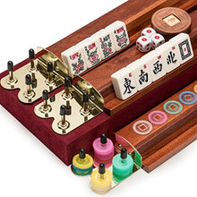Load image into Gallery viewer, Yellow Mountain Imports American Mahjong Set   The Classic   With 166 Tiles, A Vintage Rosewood Vene
