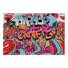 Load image into Gallery viewer, Graffiti Backdrop Banner - Party Decor - 3 Pieces
